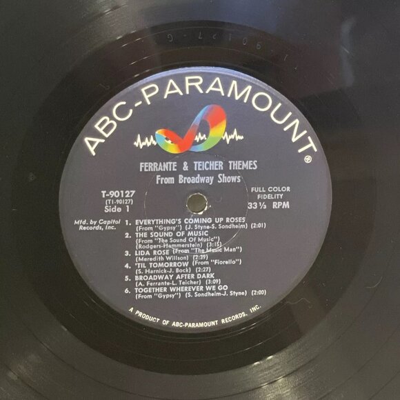 Ferrante & Teicher Themes From Broadway Shows (Vinyl, 1960)ABC-Paramount T 90127 - Picture 7 of 9